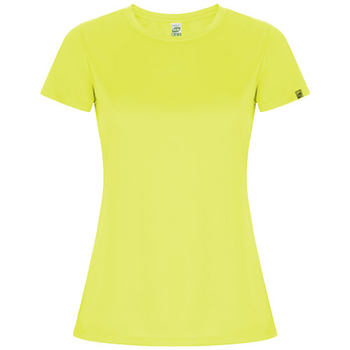 T-shirt sport publicitaire 135g manches courtes femme Imola Roly Jaune fluo